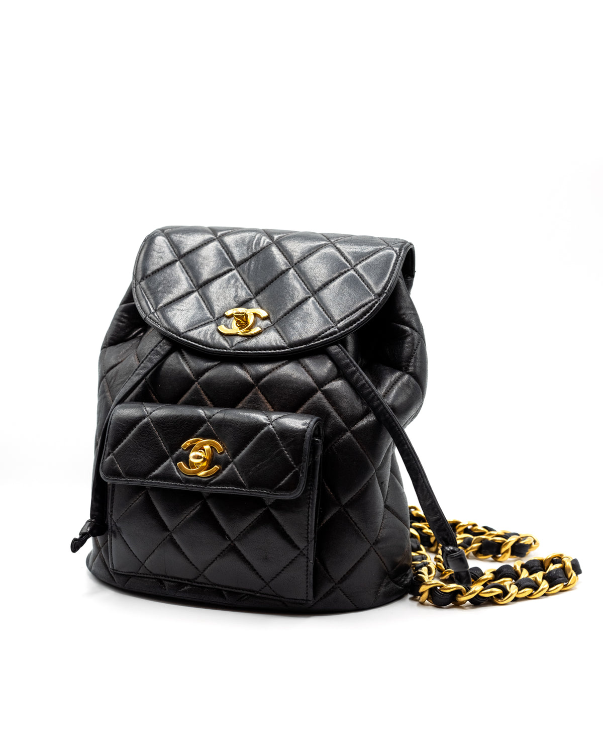 CHANEL | 1990 Duma Backpack 24K Gold Hardware