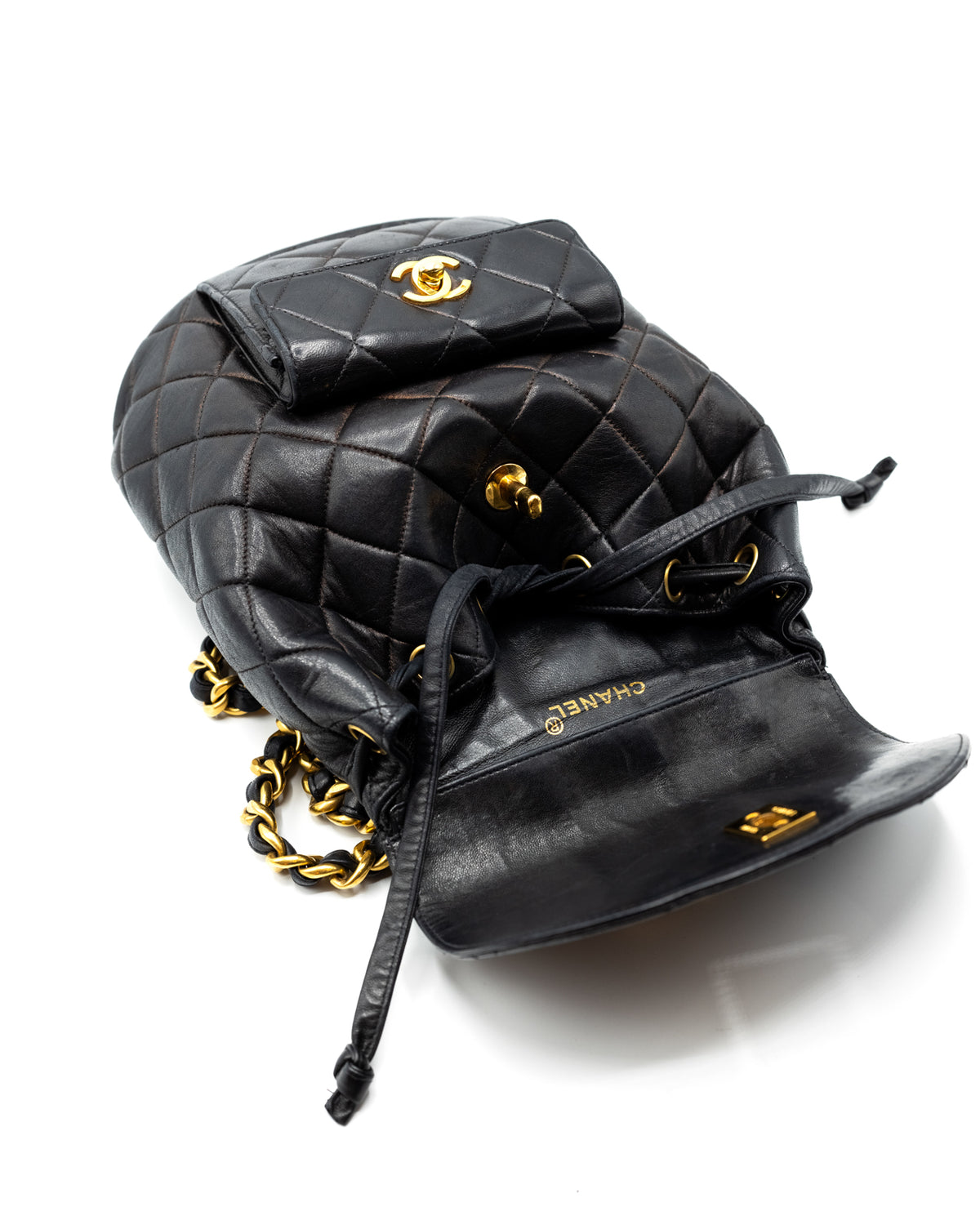 CHANEL | 1990 Duma Backpack 24K Gold Hardware