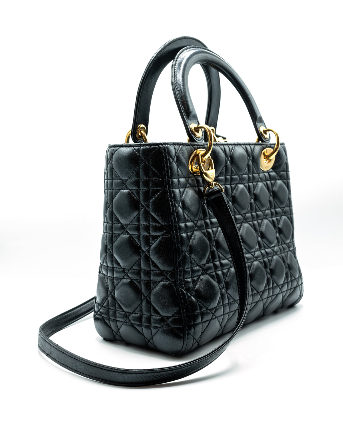 Dior | Medium Lady in Black Cannage