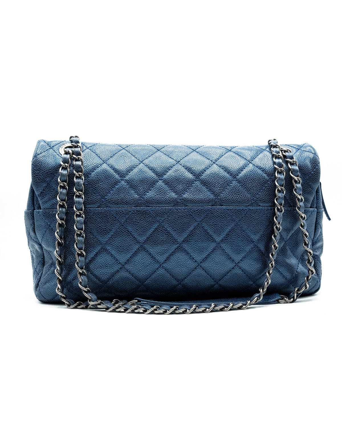 CHANEL | Jumbo Easy Caviar Metallic Blu