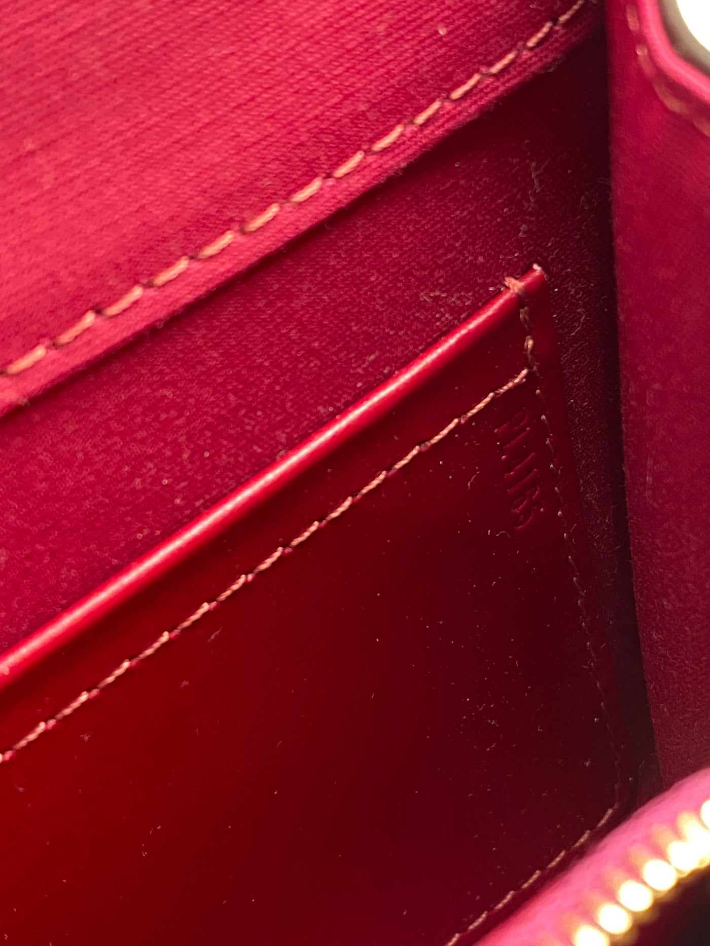 Louis Vuitton Magenta Patent Leather Louise EW Clutch