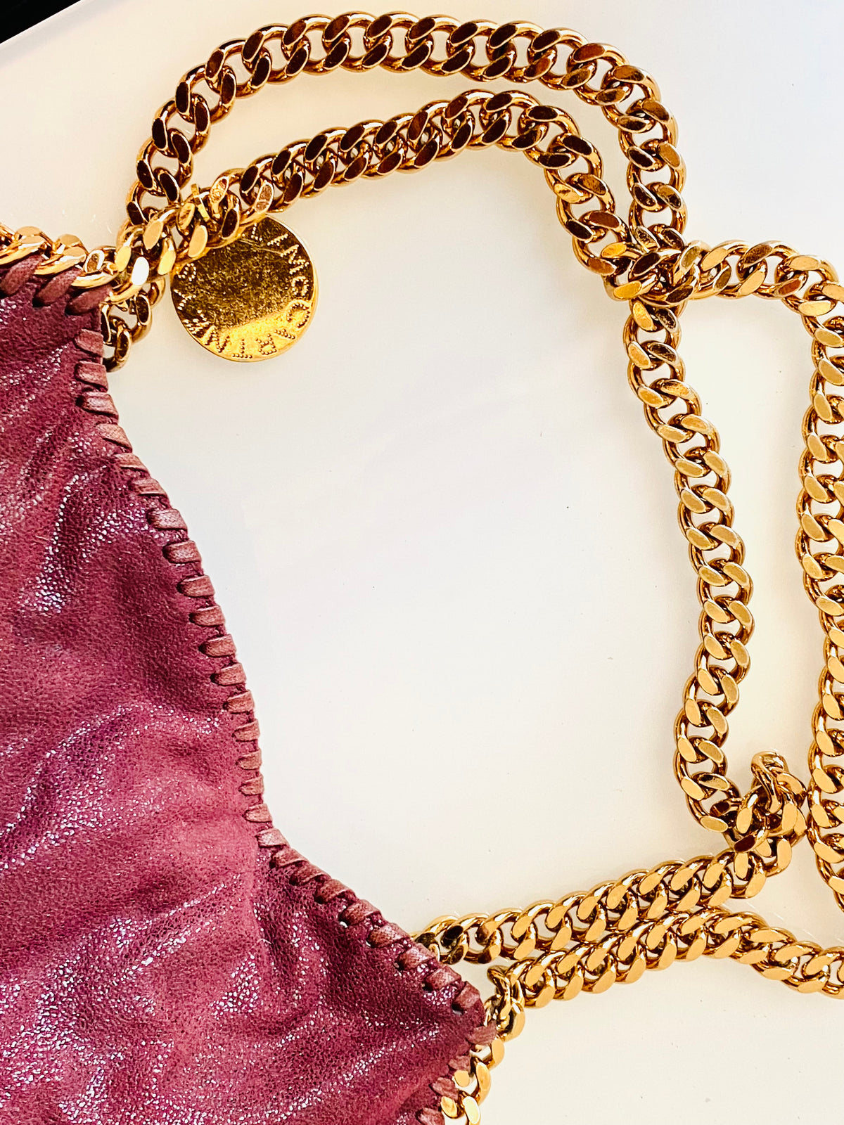 Stella Mccartney|  Falabella Shoulder Bag Plum Gold Hardware