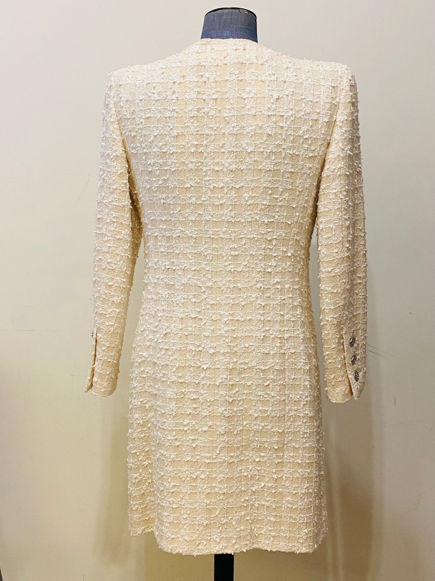 CHANEL | Tweed Coat in Ecru