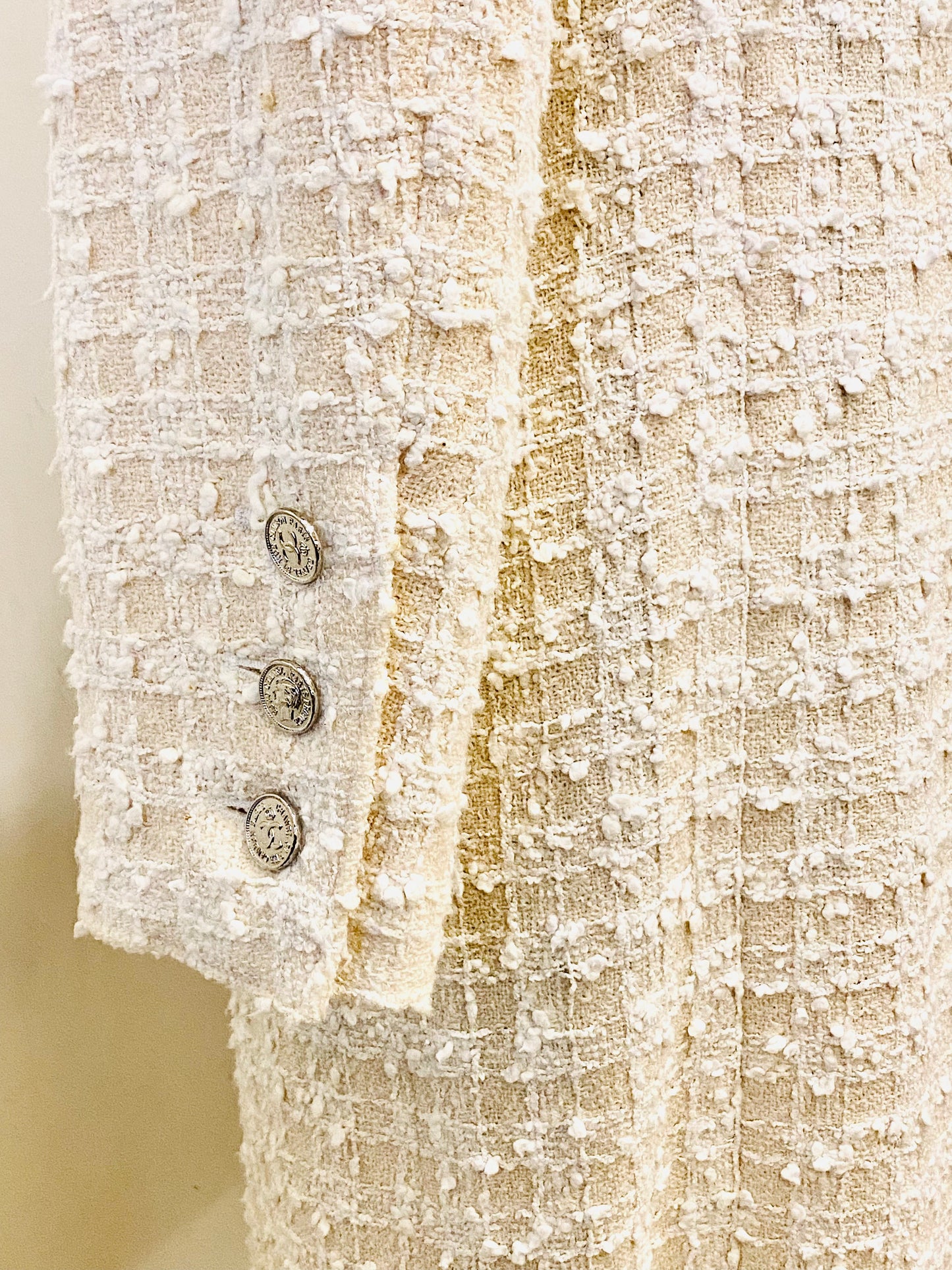 CHANEL | Tweed Coat in Ecru