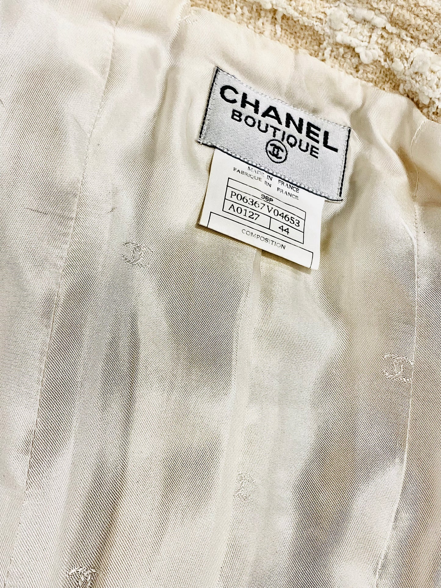 CHANEL | Tweed Coat in Ecru