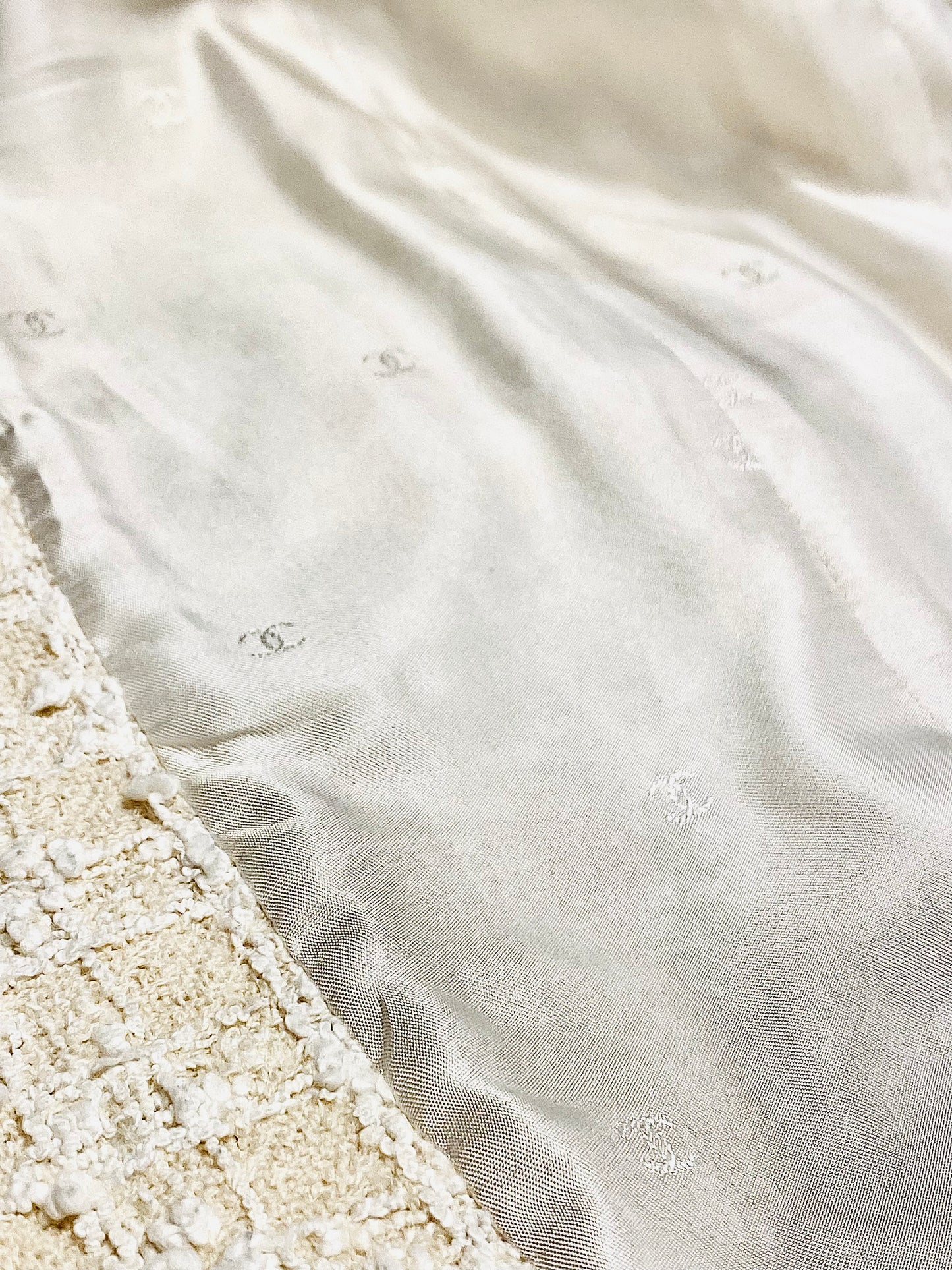 CHANEL | Tweed Coat in Ecru