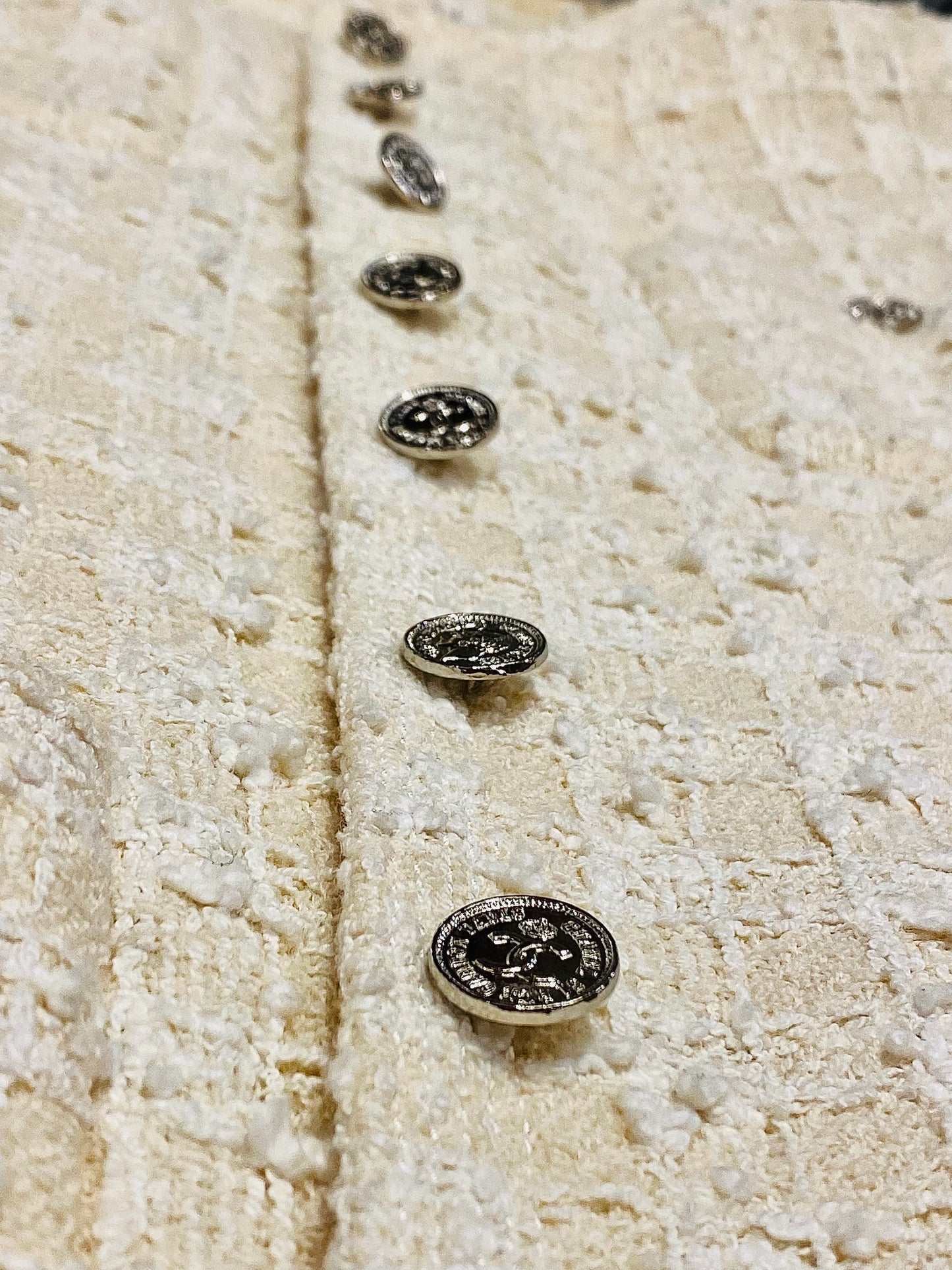 CHANEL | Tweed Coat in Ecru