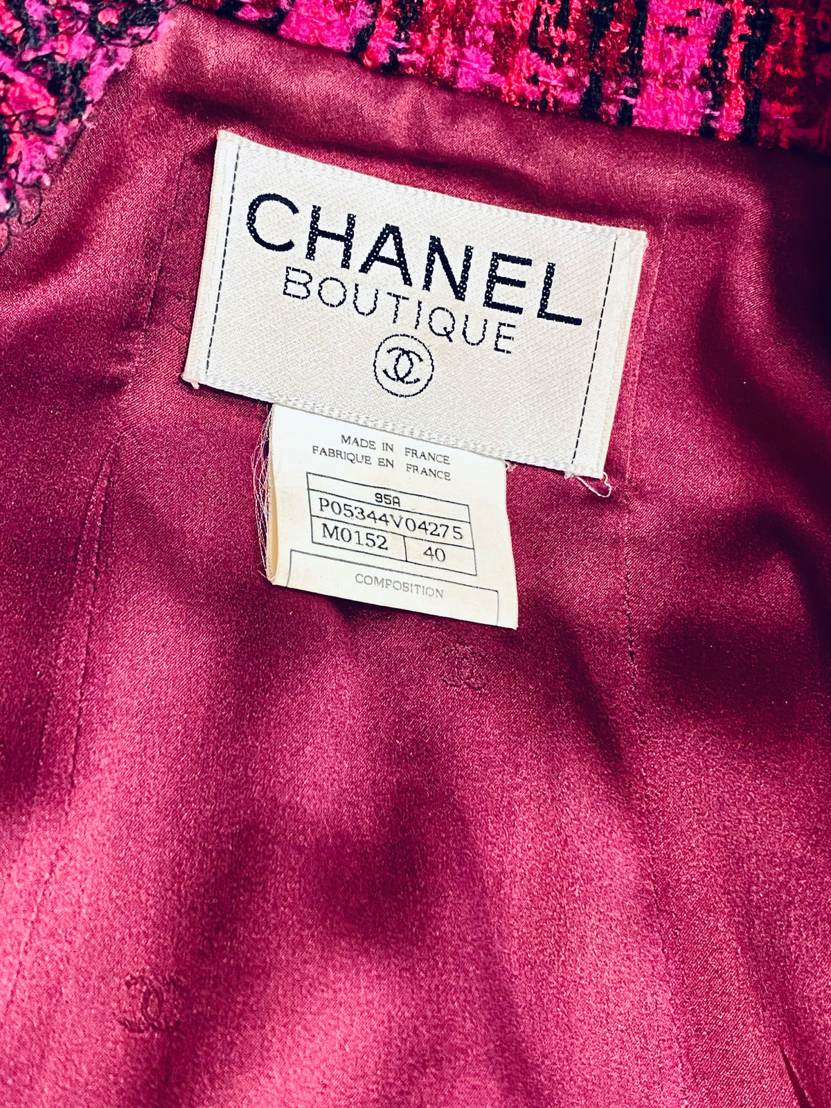 CHANEL | 1995 RUNAWAY TWEED JACKET