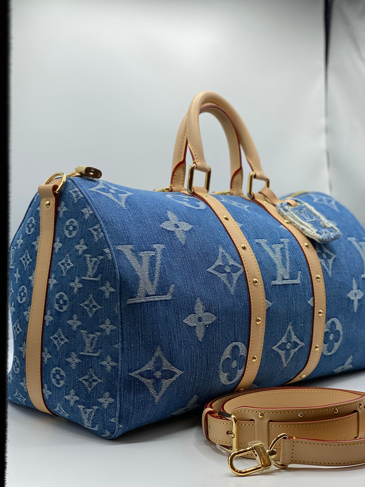 LOUIS VUITTON | Keepall Bandoulière 45 In Denim