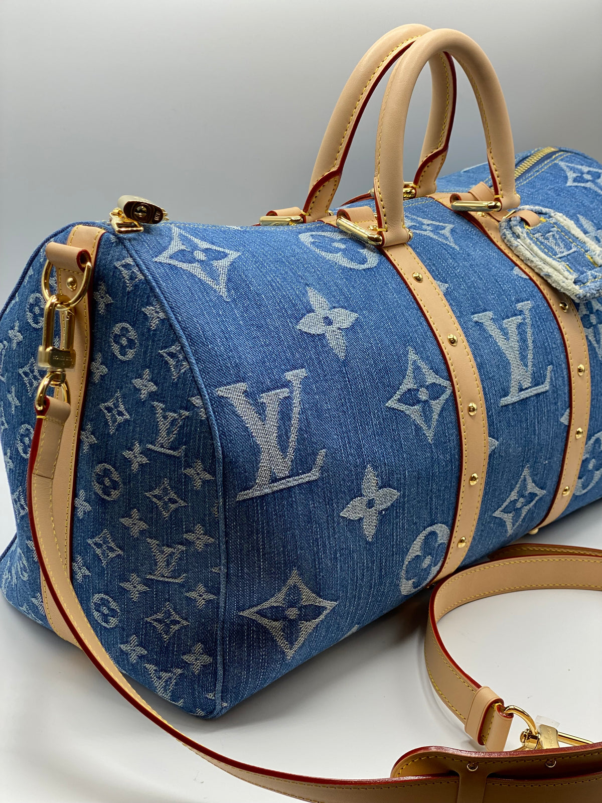 LOUIS VUITTON | Keepall Bandoulière 45 In Denim