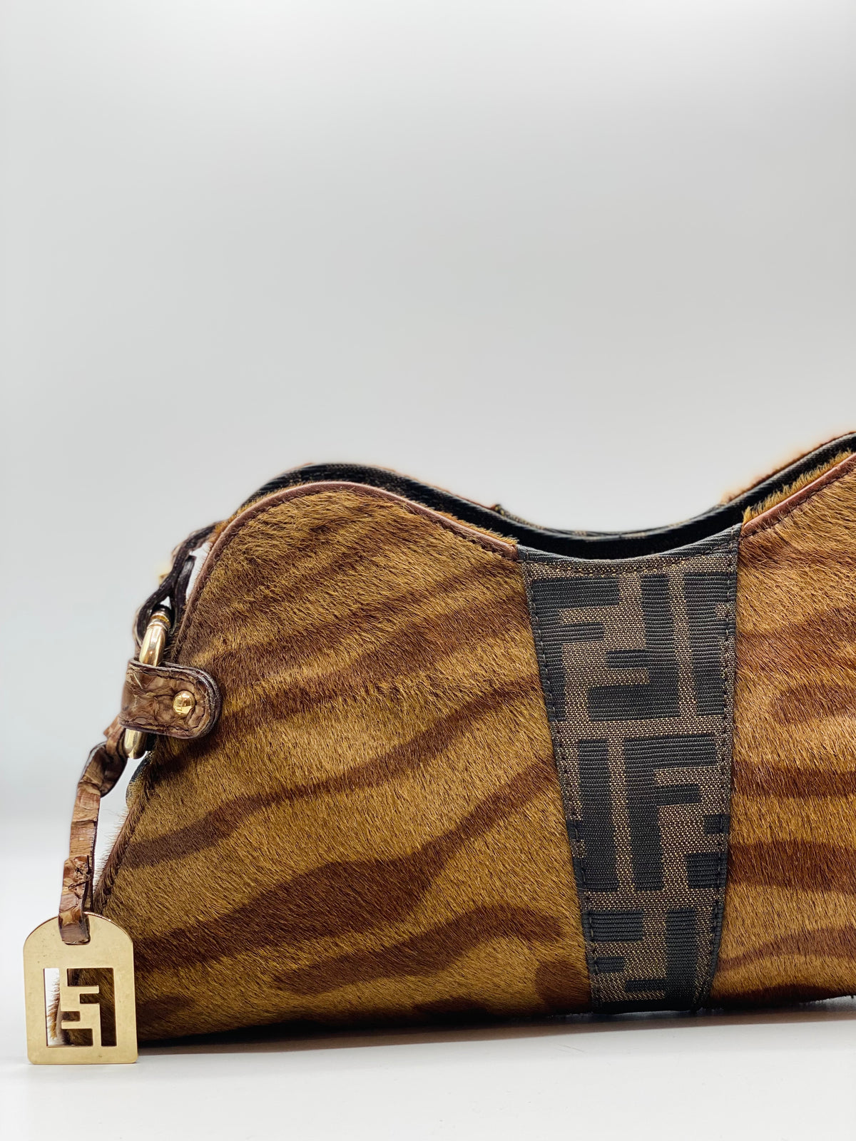 FENDI | Baguette Vintage Pony and Python Leather