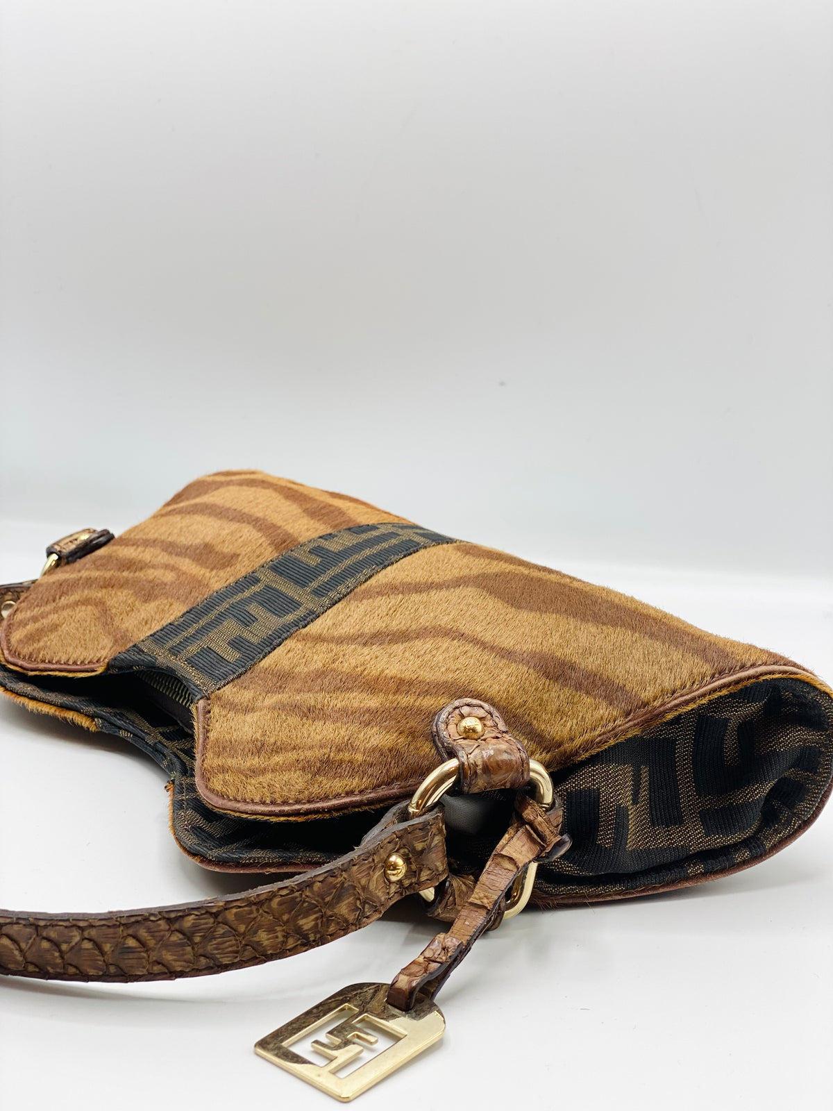 FENDI | Baguette Vintage Pony and Python Leather