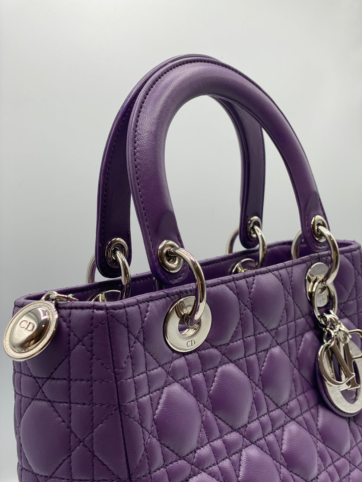 DIOR | Medium Lady Dior Cannage Lambskin