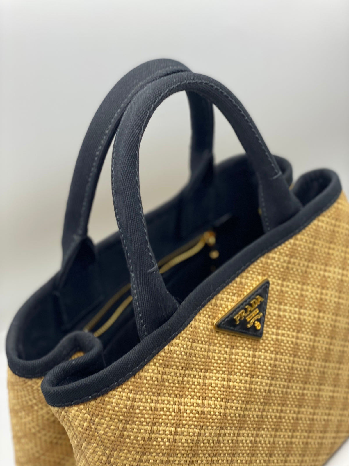 PRADA | Woven Canvas Tote Bag