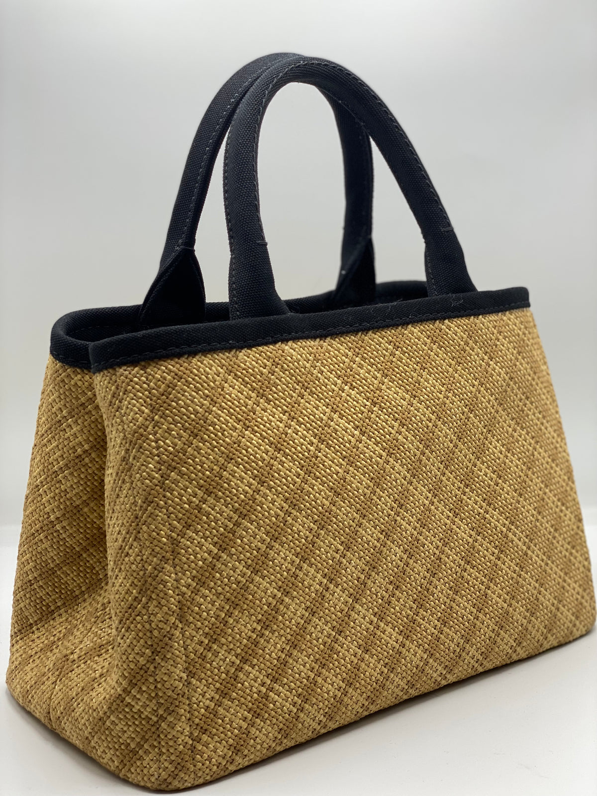 PRADA | Woven Canvas Tote Bag