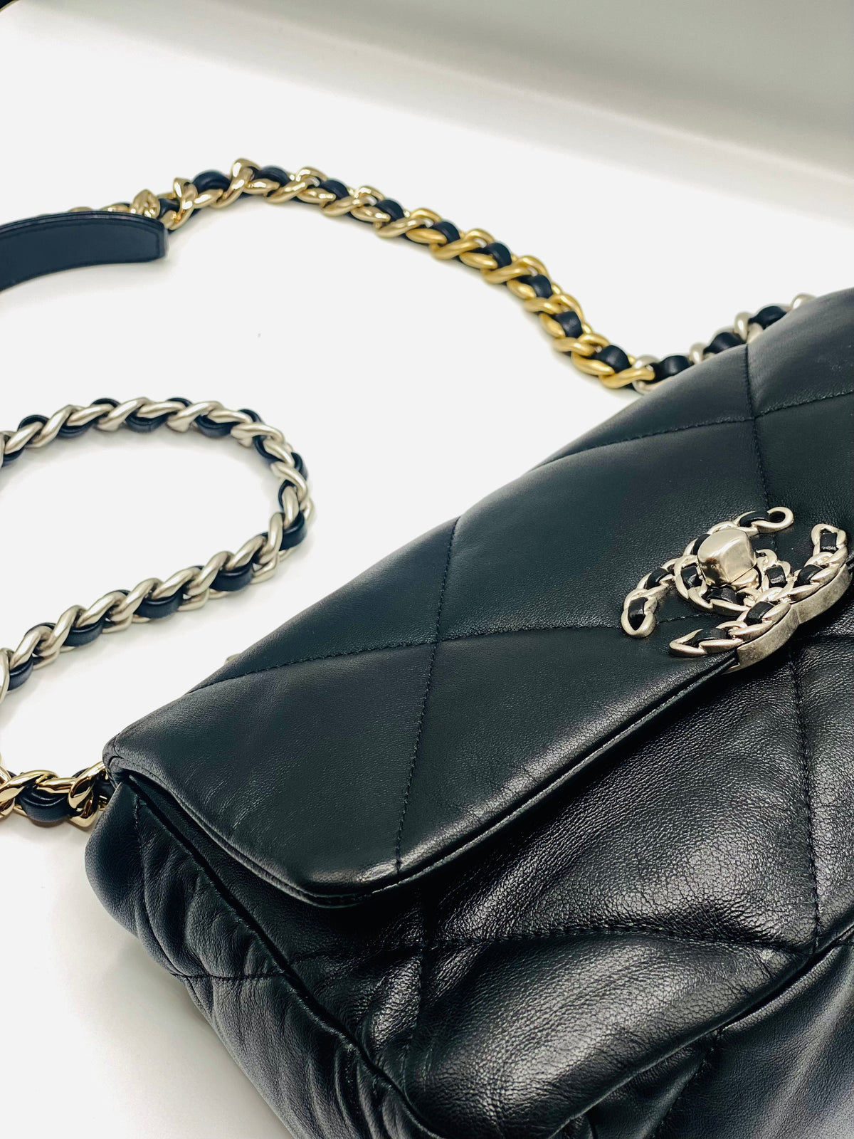 CHANEL | Chanel 19 Small in Black Lambskin Leather