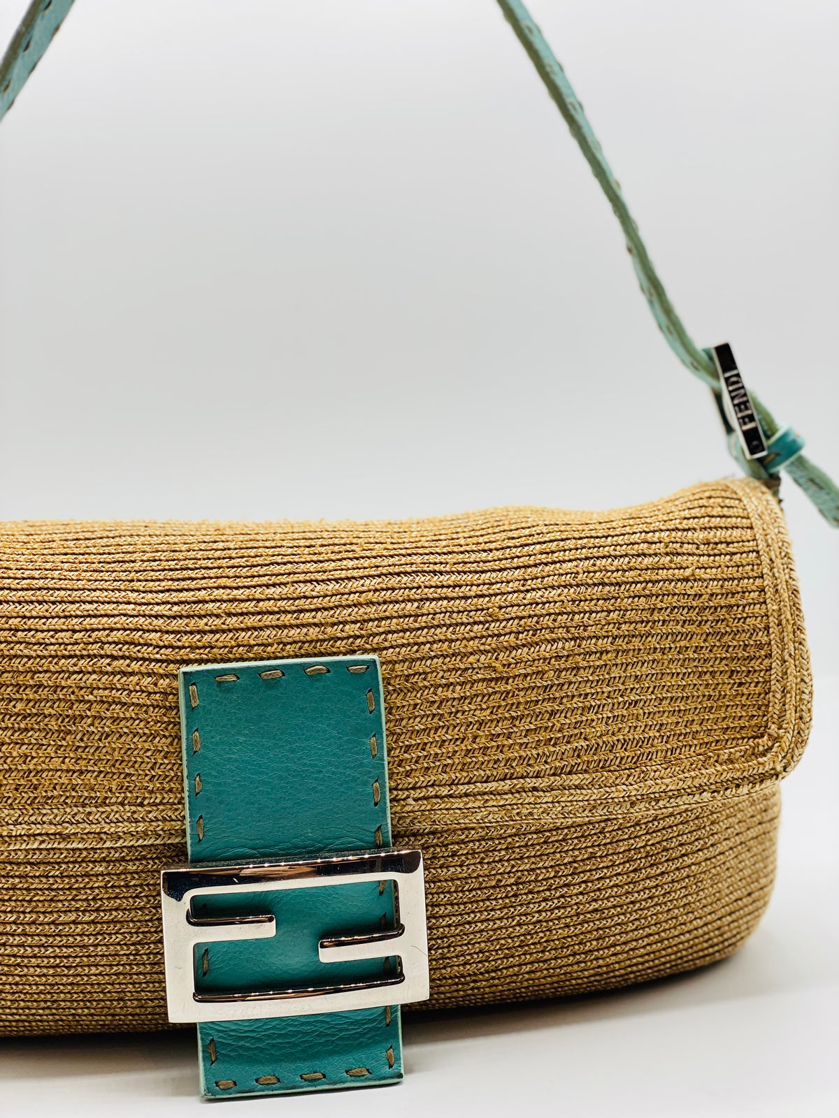 FENDI | Fendi Baguette Selleria in Raffia