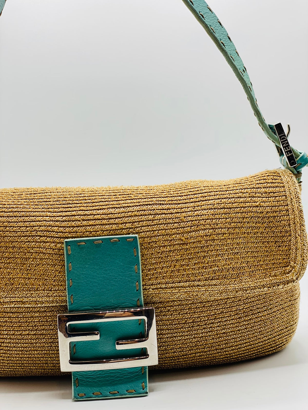 FENDI | Fendi Baguette Selleria in Raffia