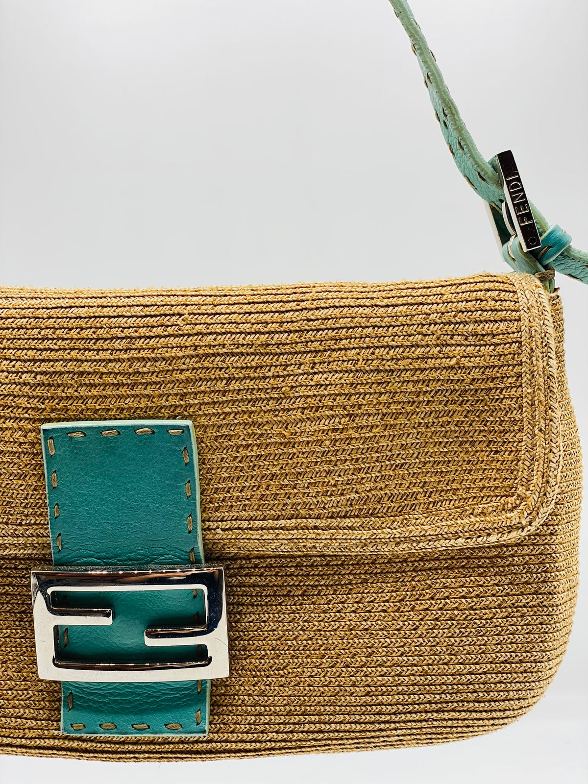 FENDI | Fendi Baguette Selleria in Raffia