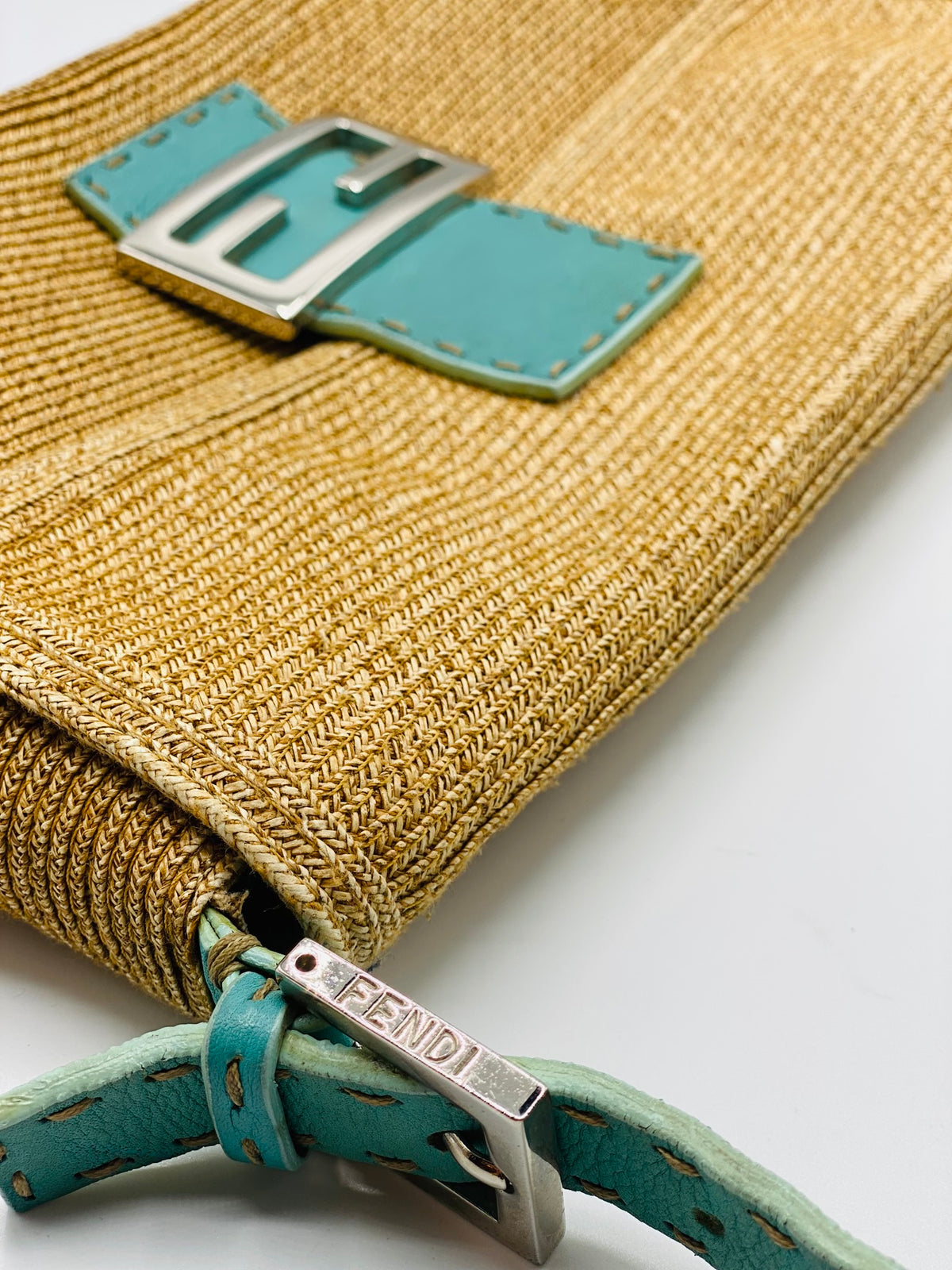 FENDI | Fendi Baguette Selleria in Raffia