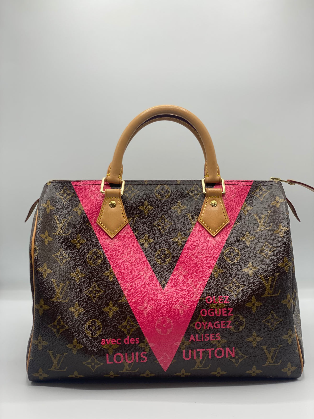 LOUIS VUITTON |  Speedy 30 Monogram V-Pink Limited Edition Summer 2015