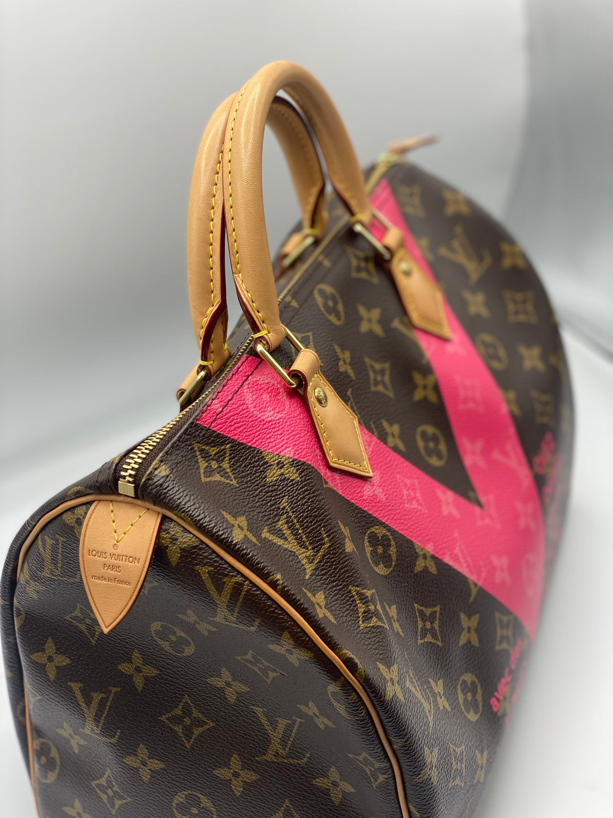 LOUIS VUITTON |  Speedy 30 Monogram V-Pink Limited Edition Summer 2015