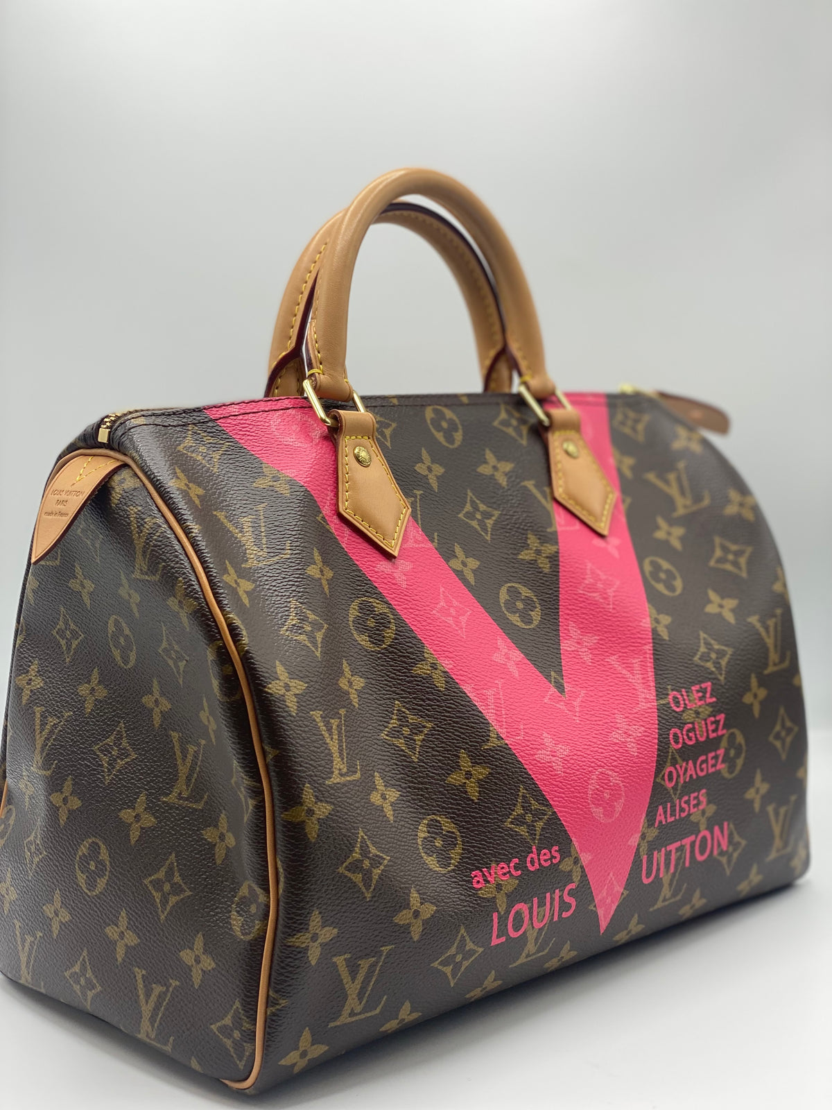 LOUIS VUITTON |  Speedy 30 Monogram V-Pink Limited Edition Summer 2015