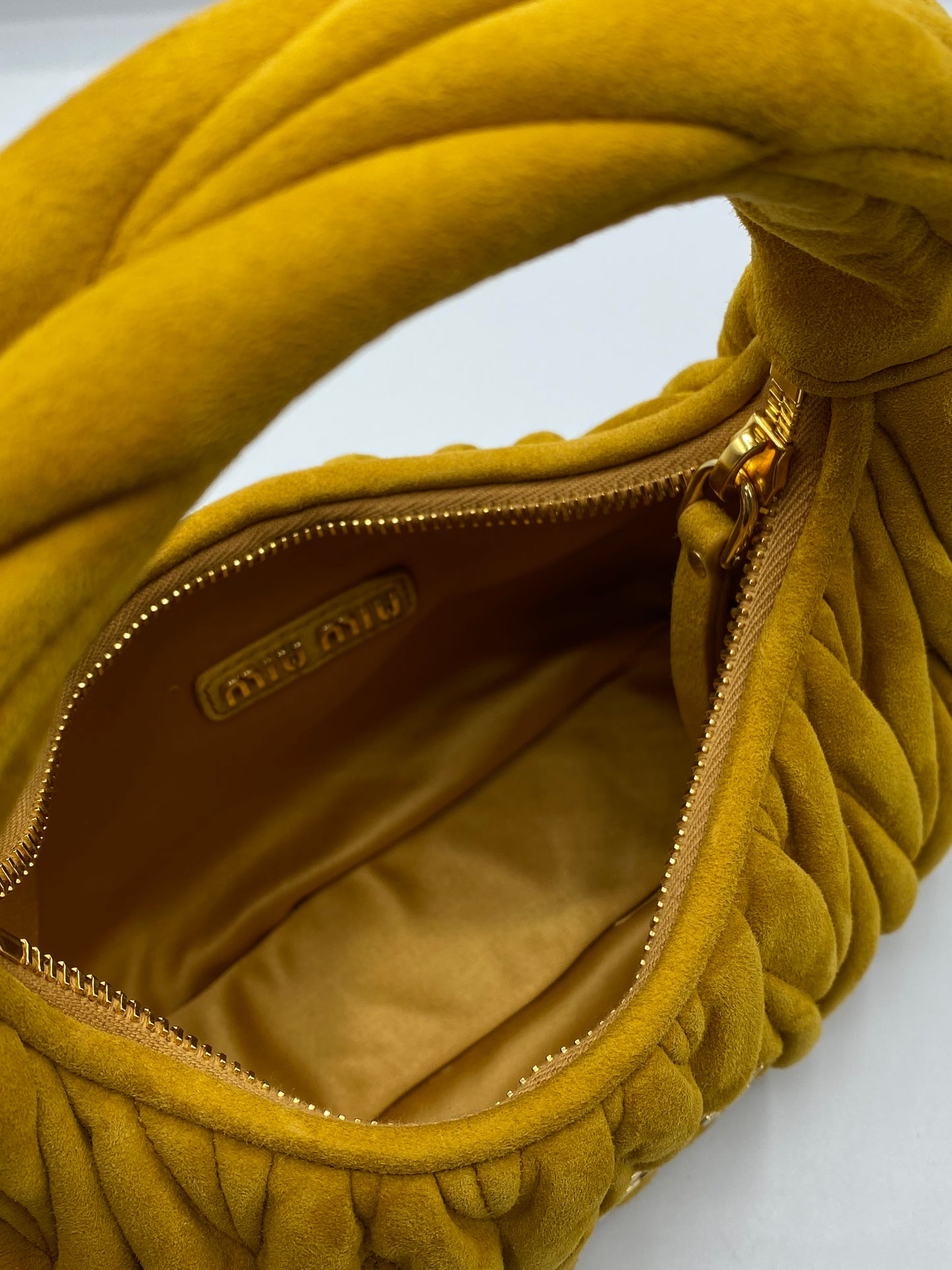 MIU MIU | Wander Suede Hobo Bag