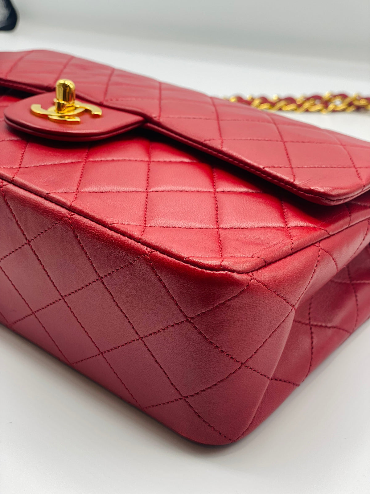 CHANEL | TIMELESS  DOUBLE FLAP 2.55  MEDIUM RED