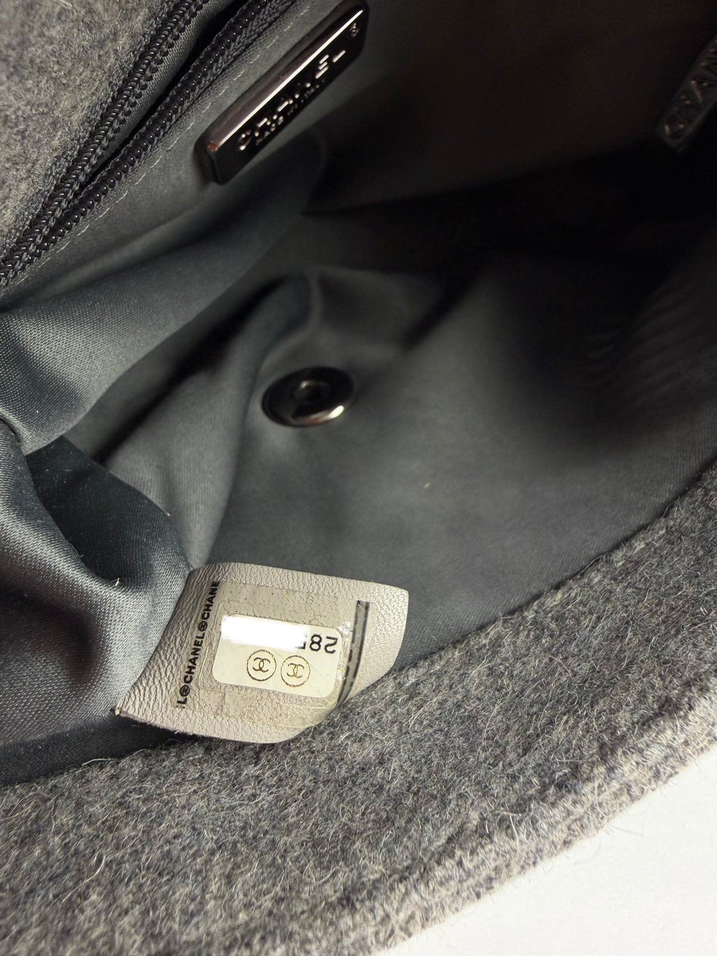 CHANEL | Sequin Geometric Print Flap Bag