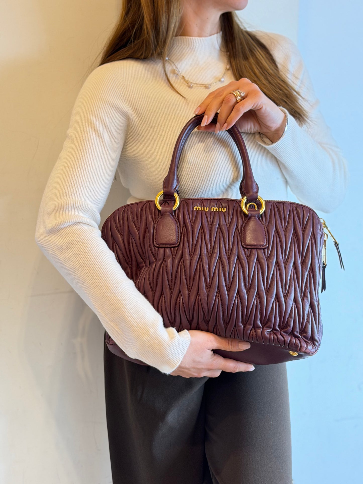 MIU MIU | Matelassé Shopper Bag