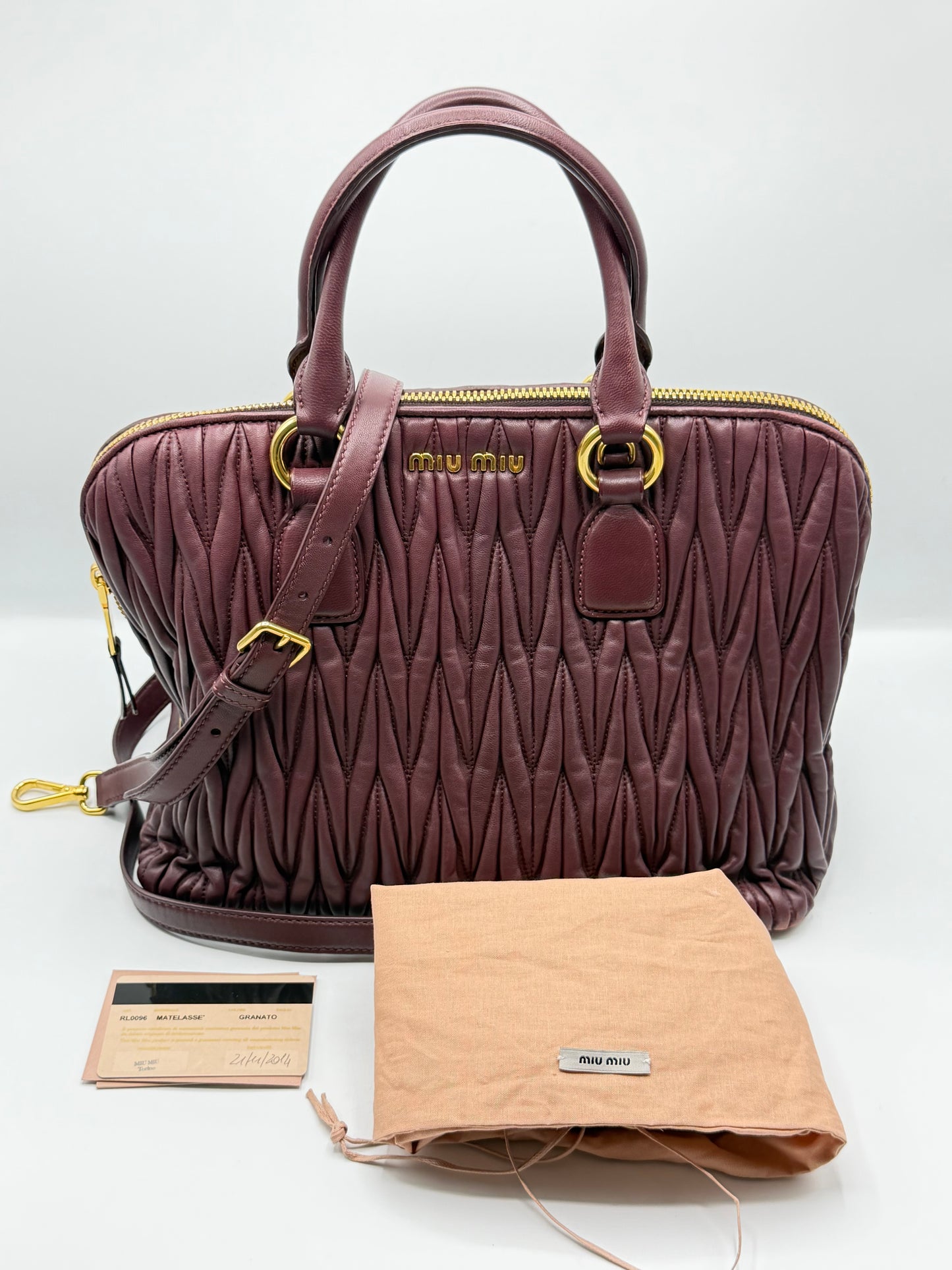 MIU MIU | Matelassé Shopper Bag