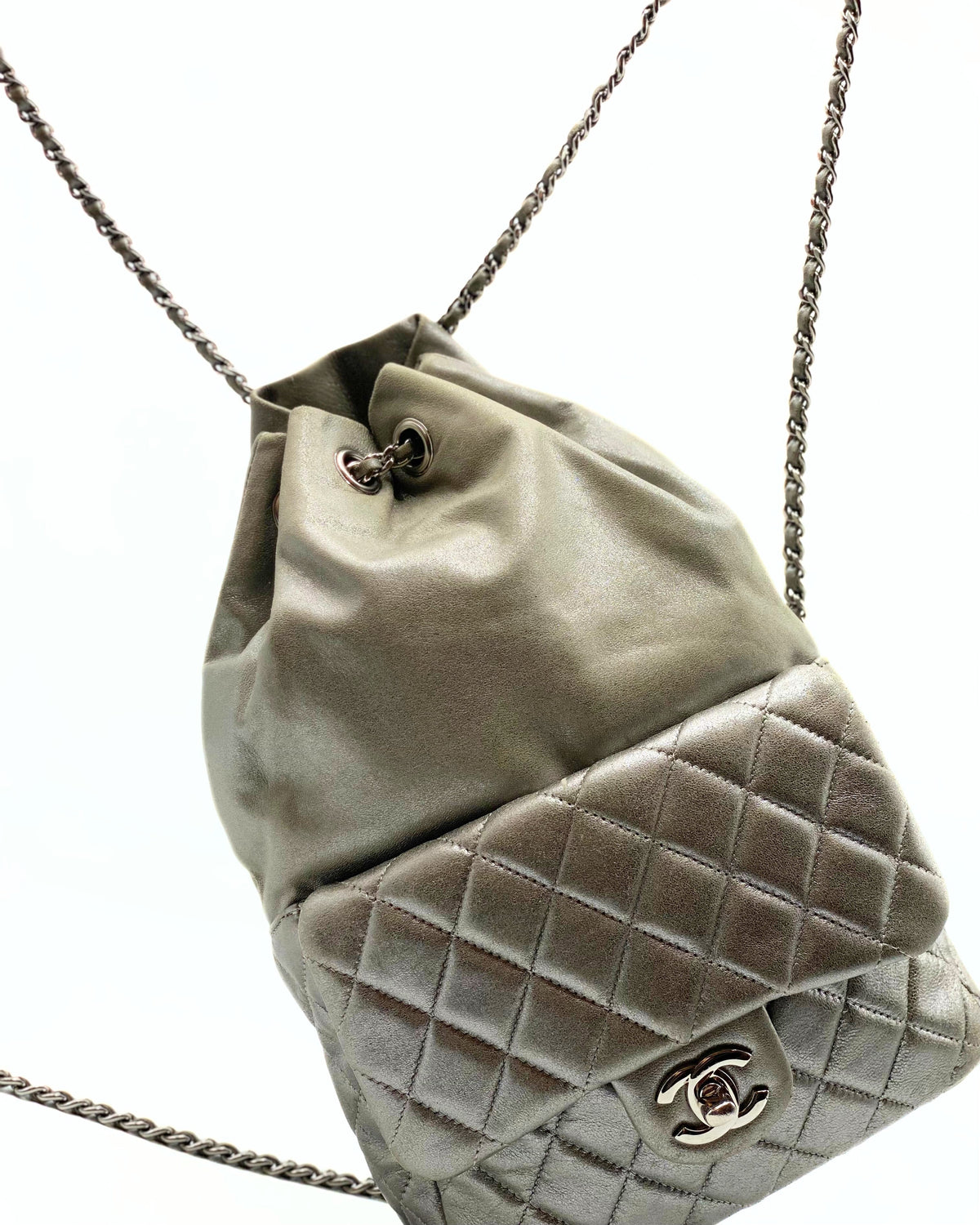 CHANEL | In Seoul Silver Backpack