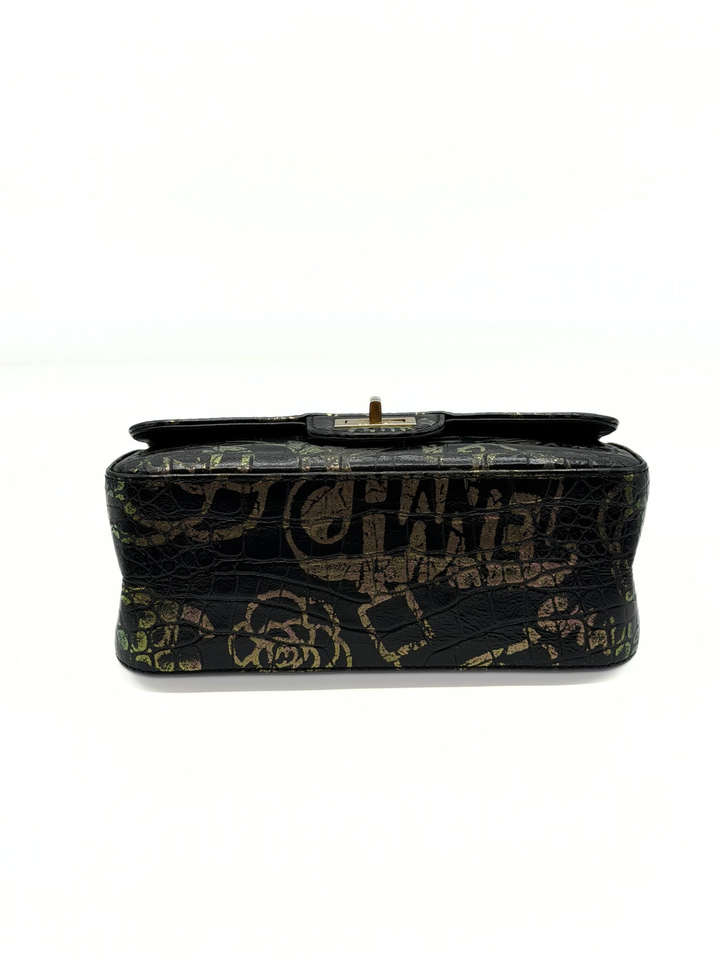 CHANEL | Graffiti Crocodile-Embossed Reissue 2.55 Mini Flap Bag