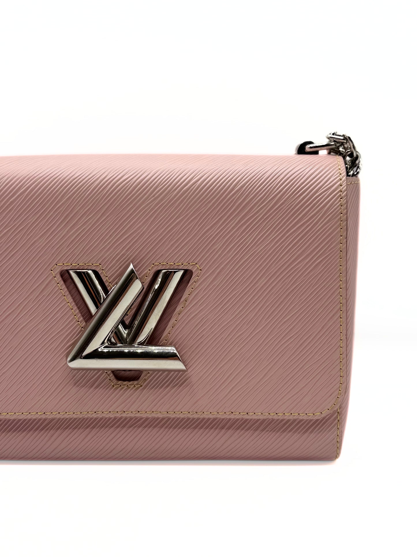 LOUIS VUITTON | Pink Epi Leather Twist MM Shoulder Bag