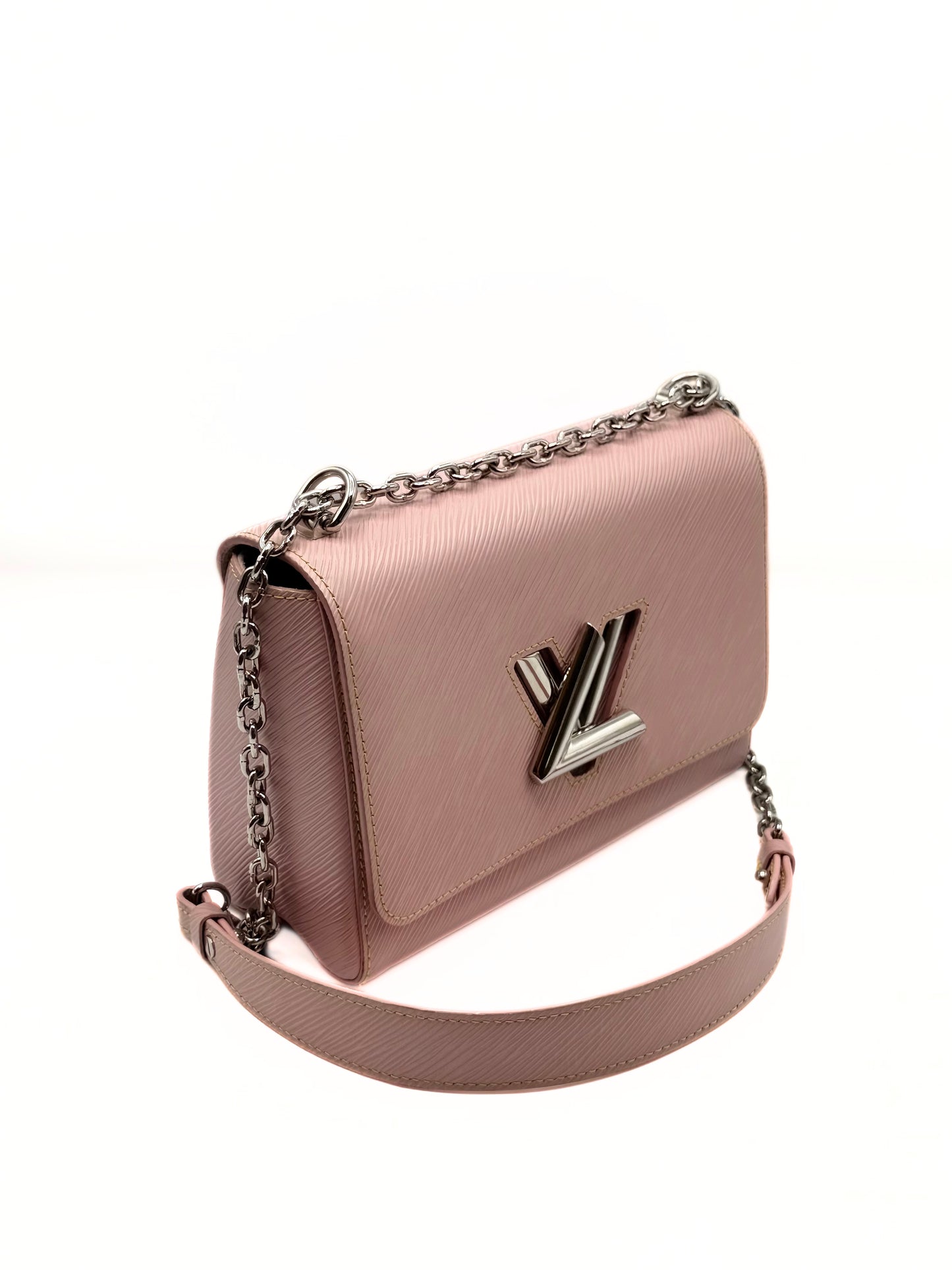 LOUIS VUITTON | Pink Epi Leather Twist MM Shoulder Bag