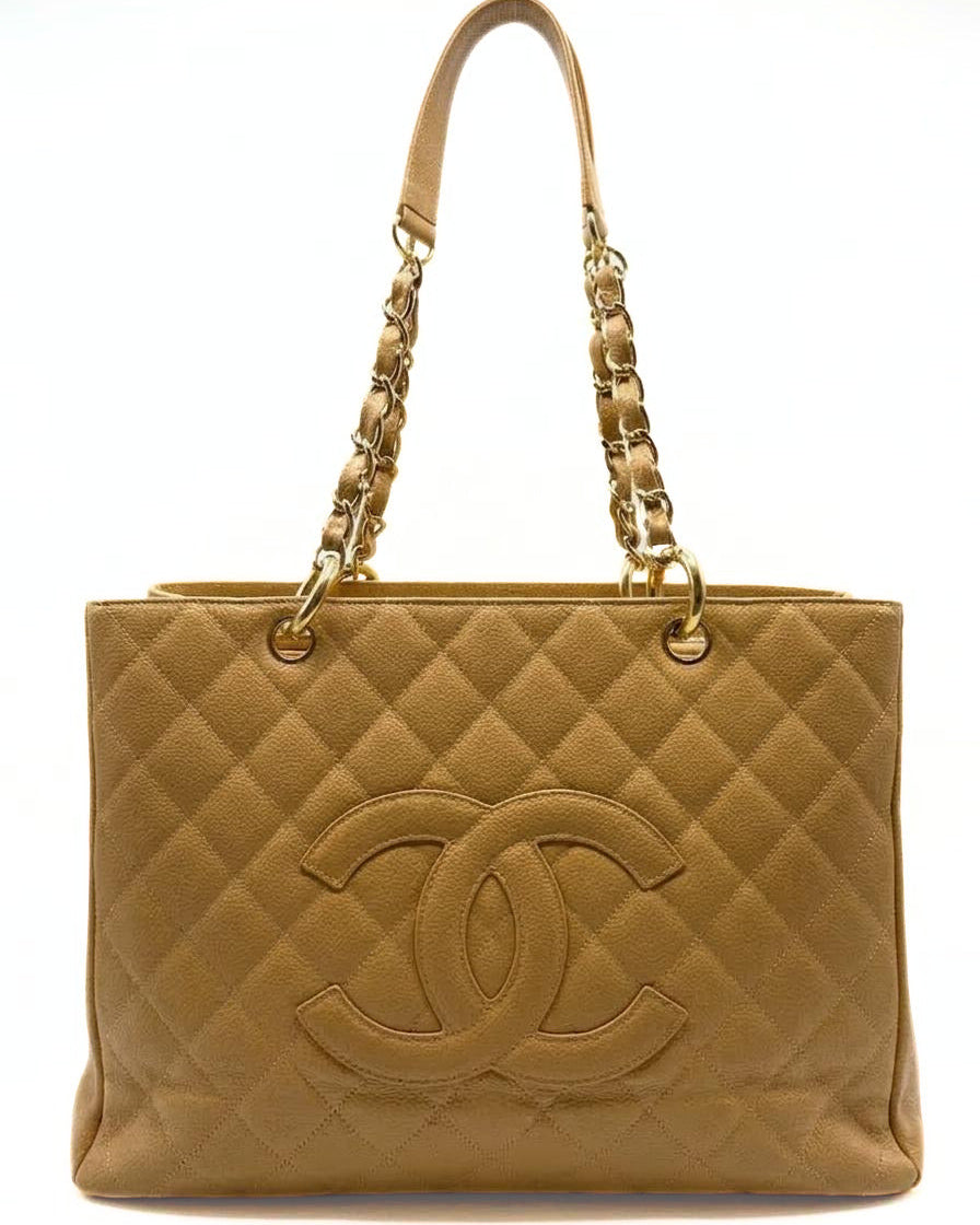 CHANEL | Grand Shopping Tote Bag Senape Vintage