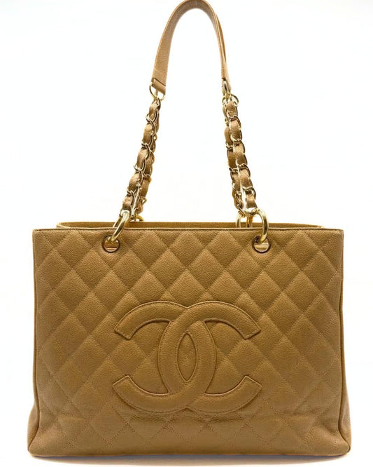 CHANEL | Grand Shopping Tote Bag Senape Vintage