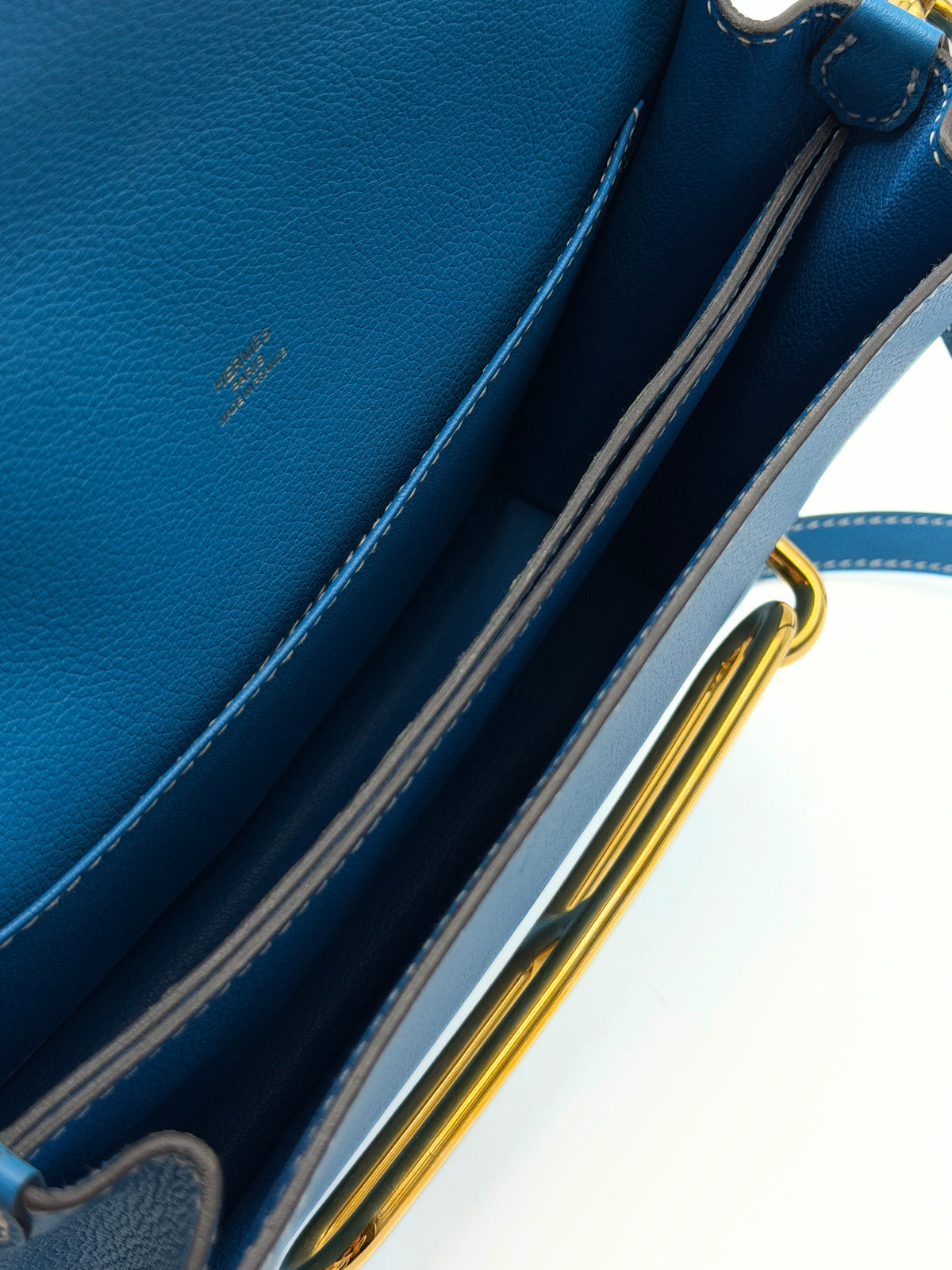 HERMES | Sac Roulis 23 Blue Hydra