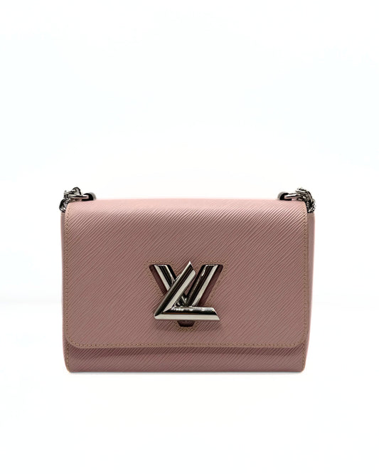 LOUIS VUITTON | Pink Epi Leather Twist MM Shoulder Bag