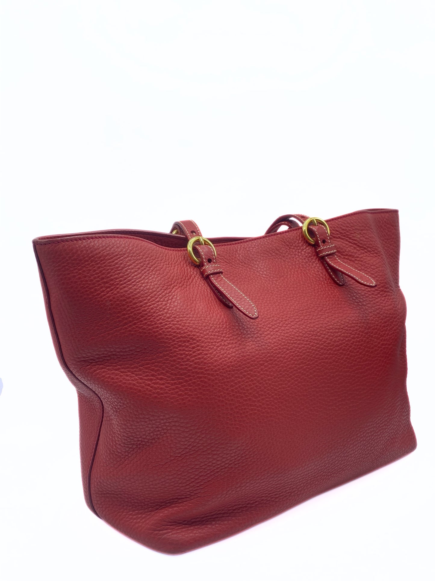 MIU MIU | Red Leather Vintage Shopper