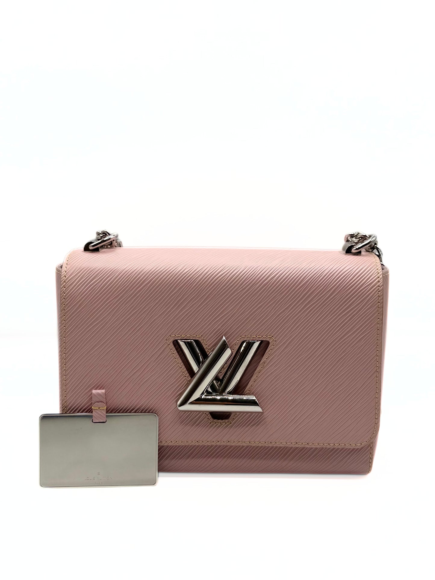 LOUIS VUITTON | Pink Epi Leather Twist MM Shoulder Bag