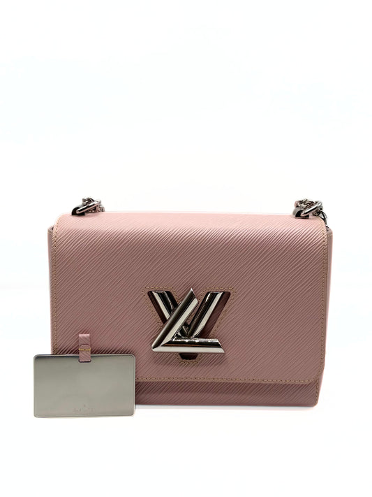 LOUIS VUITTON | Pink Epi Leather Twist MM Shoulder Bag