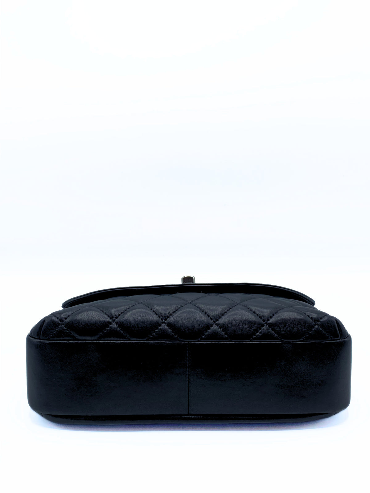 CHANEL | Black Crescent Shoulder Chain Bag