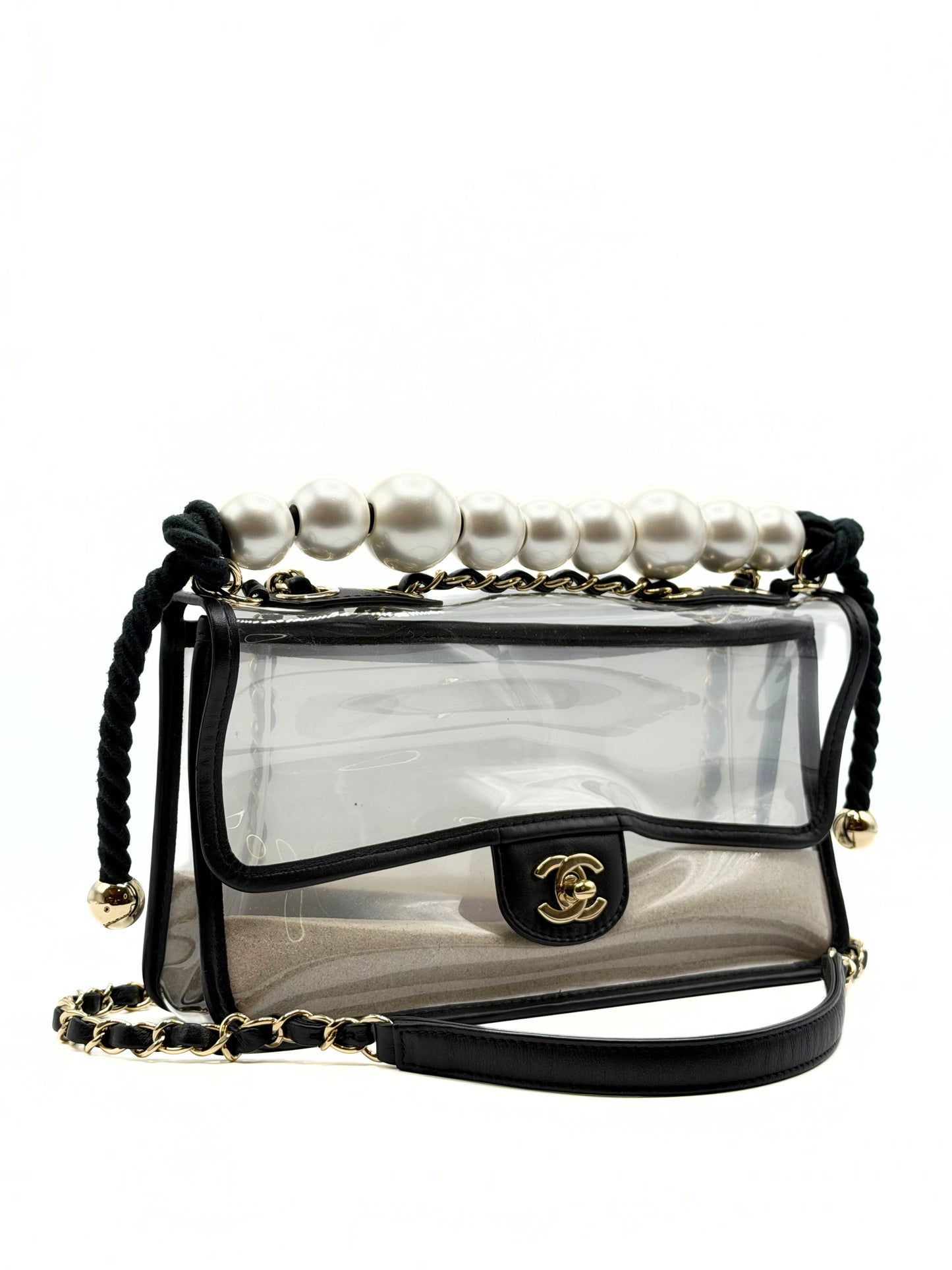 CHANEL | Sand by the Sea Pearl Flap Bag