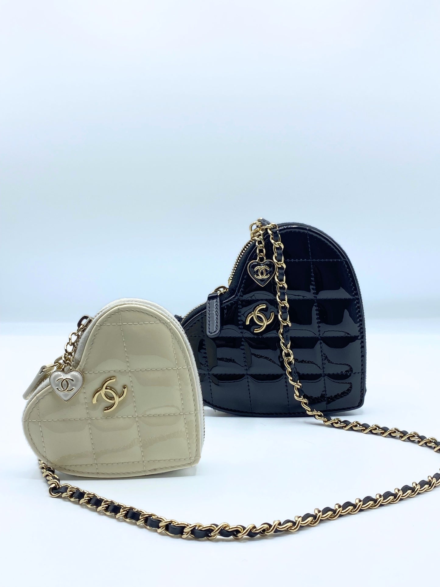 CHANEL | Double Heart Mini Chain Bag