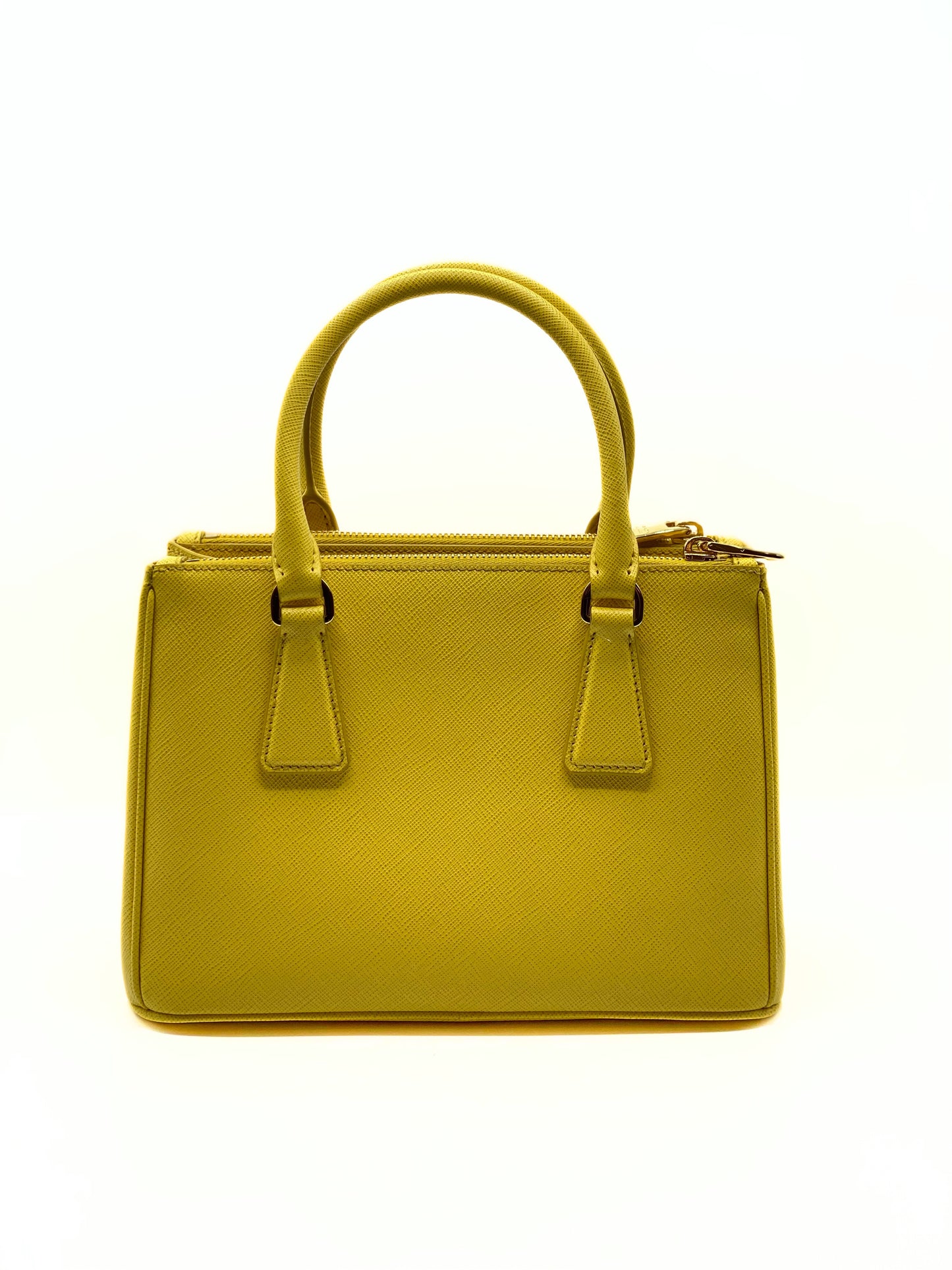 PRADA | Galleria Small in Yellow Saffiano