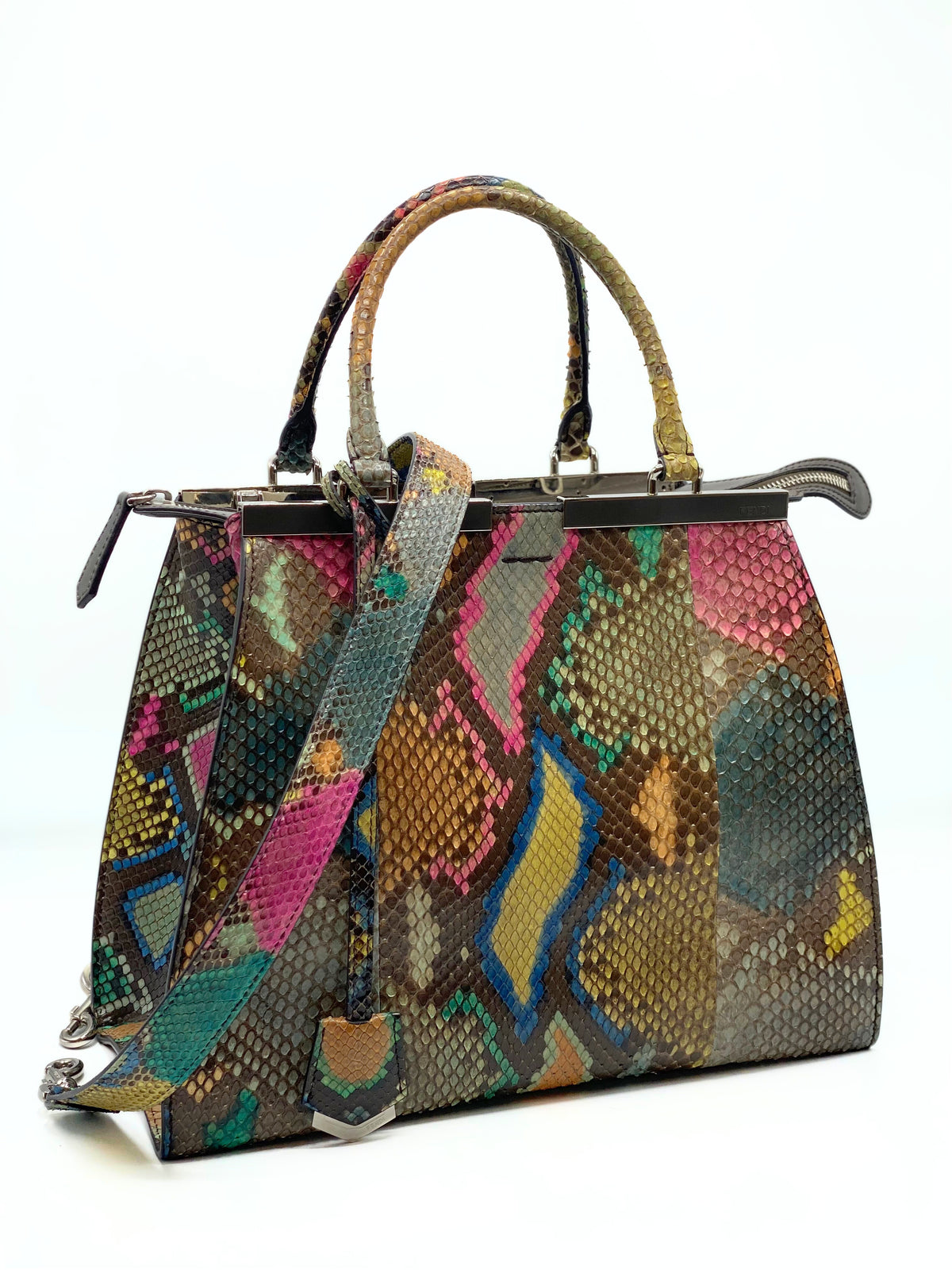 FENDI | 3Jours Python Leather Tote Bag