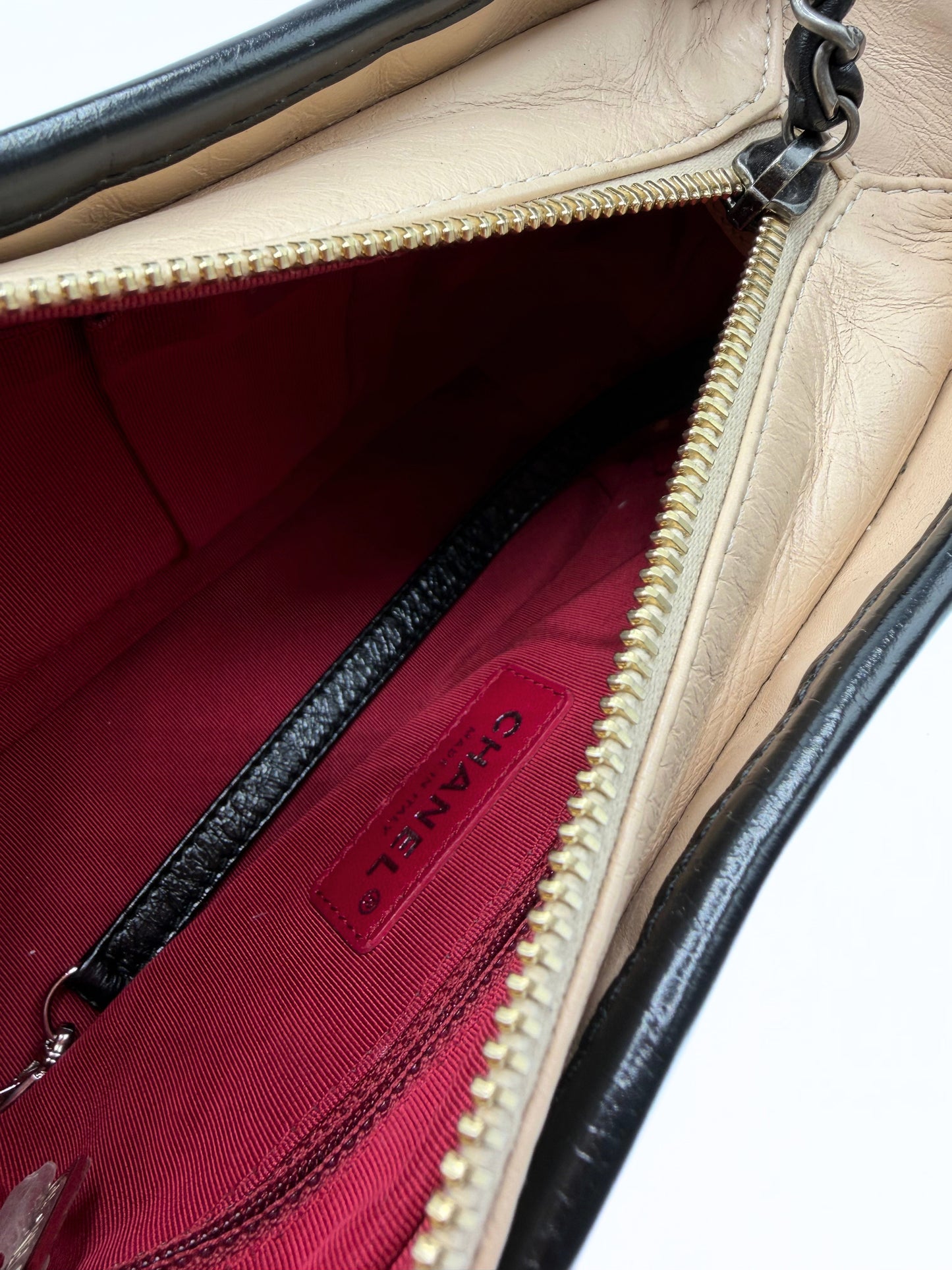 CHANEL | Gabrielle Small Hobo Bag in Beige & Black