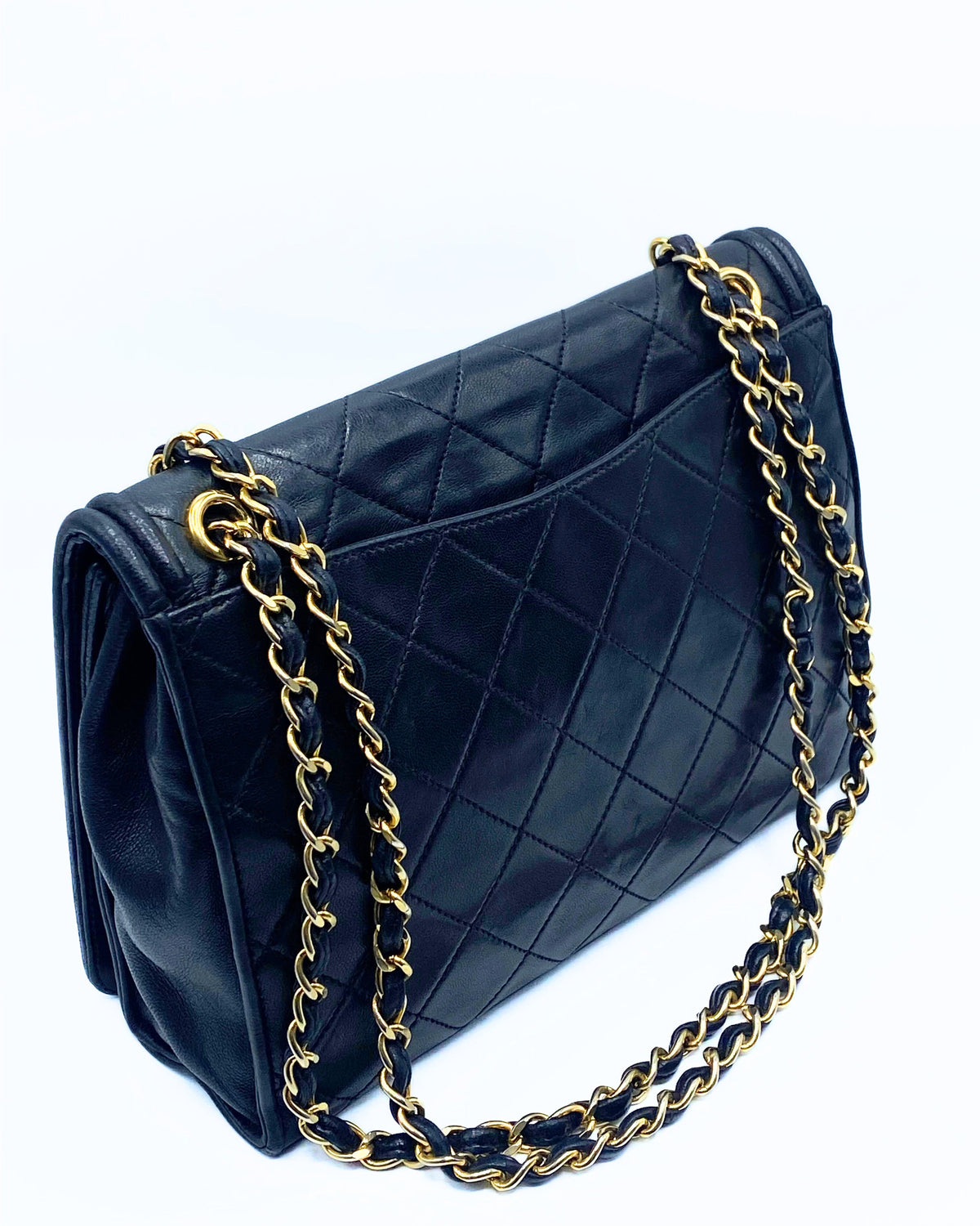 CHANEL | Vintage Cc Embossed Flap Bag